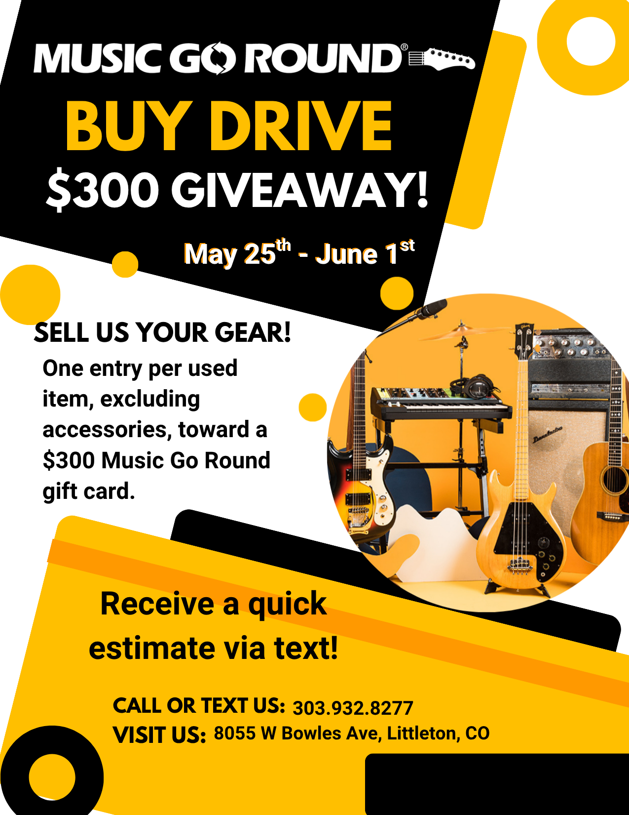 Buy Drive May 25 - June 1